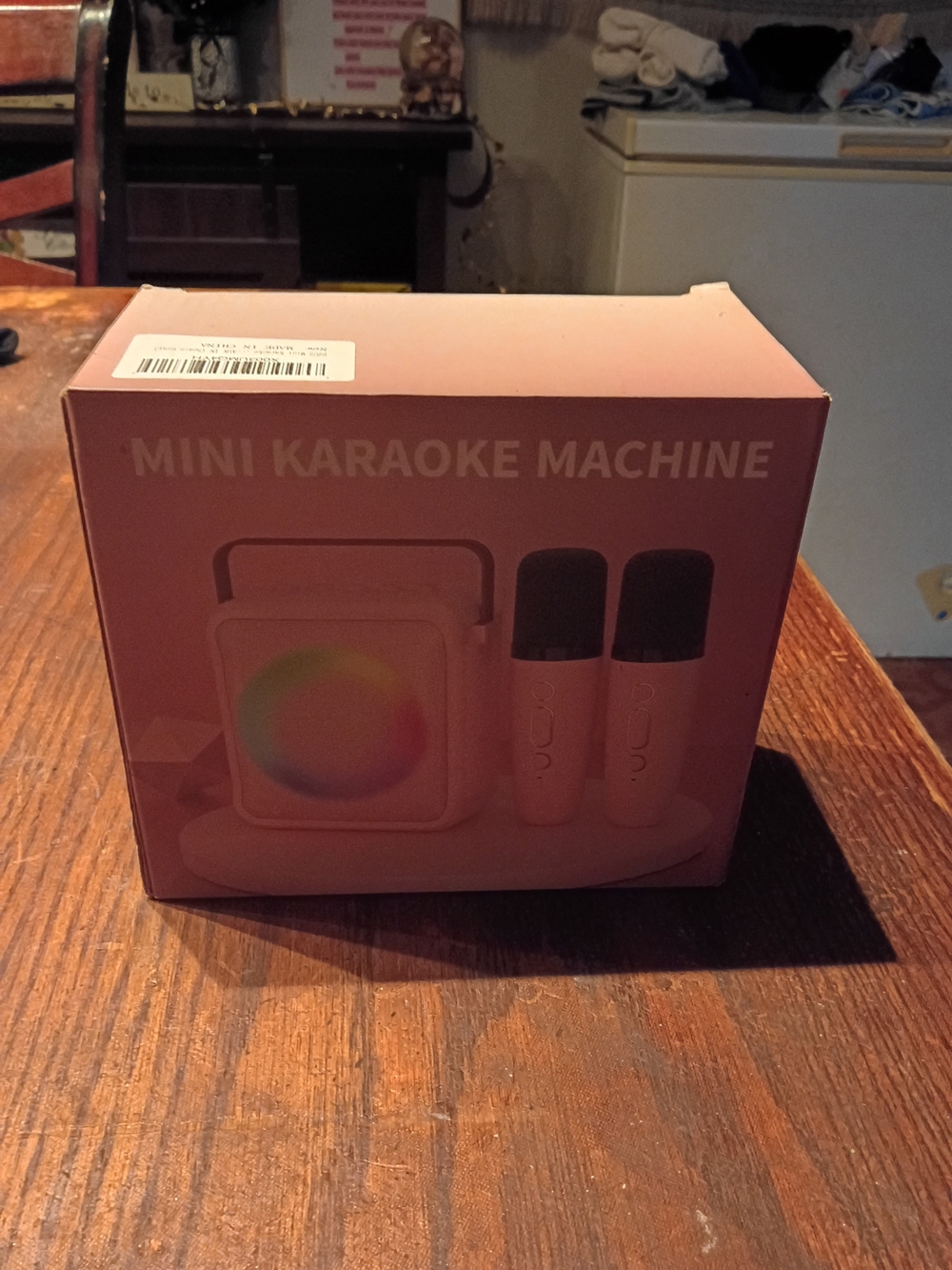 Source Unknown Pink Mini Karaoke Machine
